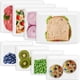 thumbnail image 1 of Set de bolsas reutilizables para sándwiches y aperitivos Annaklin, paquete de 8, 1 of 7