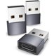 thumbnail image 1 of Adaptador USB C a USB gris, paquete de 3, compatible con iPhone 13, 12 Pro Max, iPad Air 6, Apple Watch Series 7, AirPods 3, Samsung Galaxy, 1 of 5