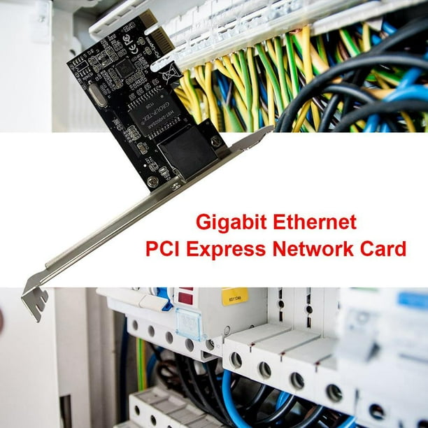 Tarjeta de red PCIe Tarjeta de red Gigabit Ethernet PCI-E Express Puerto RJ45 Adaptador LAN para PC de escritorio JShteea Nuevo