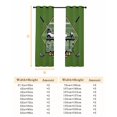 thumbnail image 6 of Fsddascl Golf Club Green Blackout Curtains for Bedroom/Living Room, Thermal Insulated Kitchen Curtains, Abstract Vintage Golf Sports Grommet Darkening Window Treatment Drapes 27.5"x39"x2, 6 of 6