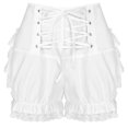 thumbnail image 3 of Pantalones cortos con cordones y volantes para mujer, traje de juego de rol de sirvienta Lolita, bombachos con ribete de encaje y volantes escalonados, pantalones cortos de seguridad, 3 of 5