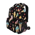 thumbnail image 3 of ALAZA Stylish Backpack Watercolor Ice Creams Elementary Bookbag Personalized Laptop School Bags Travel Daypack, 3 of 6