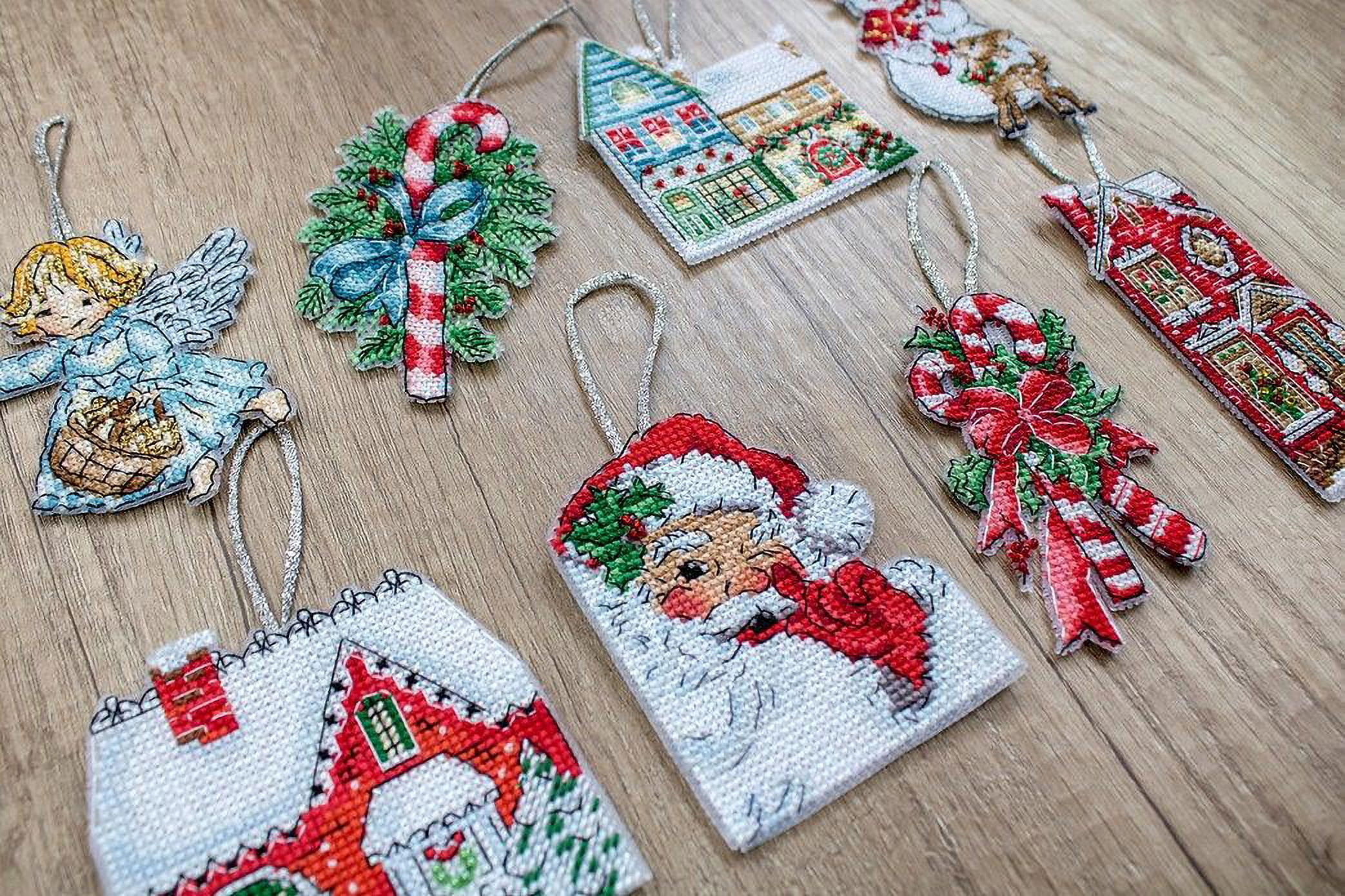 Letistitch Christmas Toys Ornaments Counted Cross-Stitch Kit