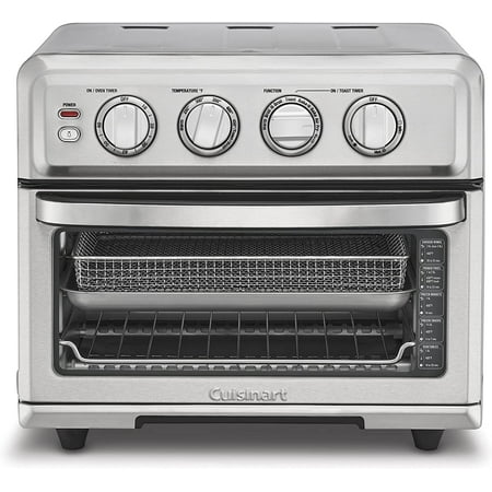 Used Cuisinart Air Fryer Toaster Oven Bake Grill Broil 8-1 Oven TOA-70 - Silver