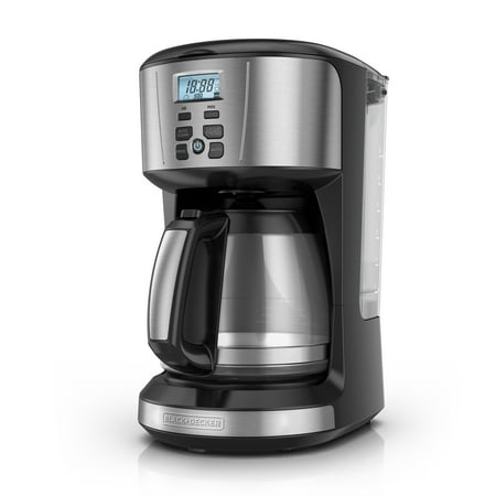 coffee maker reservoir removable water stainless steel decker programmable cup
