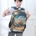 thumbnail image 6 of FORMRS Unisex School Backpack 17" Student Travel Bag with Laptop Compartment, Floating Whale, 6 of 7