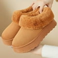 thumbnail image 2 of Women's cotton Slippers - Cozy Faux Fur Indoor/Outdoor House Shoes with Anti-Slip Sole, 2 of 12