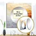 thumbnail image 3 of Designart "Spectrum'S Balance" Rainbow Square Mirror Wall Decor Traditional - Large Beige Square Bathroom Mirror - Square Printed Wall Mirror Art, 3 of 5