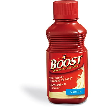 Boost Complete Vanilla Supplement with Moderate Protein Level 8oz, Pack of 24