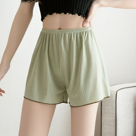 Rezuofi 2 Pcs Pettipants for Women Plus Size Half Slip Culotte Shorts Loose Bloomers Split Skirt for Under Dress Clearance