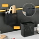 thumbnail image 5 of Soporte para palillos de acero inoxidable con orificios de ventilación para secar y almacenar, organizador de utensilios de cocina inoxidable para encimeras, ahorra espacio. Aestivo | Negro, 5 of 7