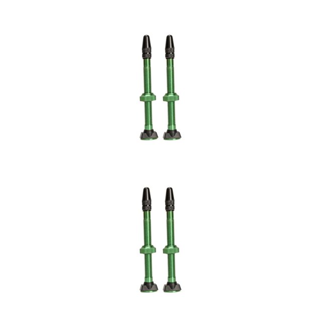 Advancent 2 uds Universal 60mm neumático sin cámara válvula recta válvulas de neumático verde Verde 2piezas