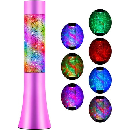 

13 Inch Glitter Liquid Motion Lamp Relaxing Night Light For Adults Color Changing Lamps For Home Gaming Room Decor Party Mood Lighting Birthday Christmas Gifts For Women Girls Teens