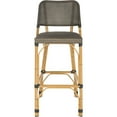 thumbnail image 2 of Safavieh Deltana Wicker Indoor-Outdoor Barstool, 2 of 5
