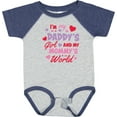 thumbnail image 3 of Inktastic Valentine's Day I'm My Daddy's Girl and My Mommy's World Girls Baby Bodysuit, 3 of 5