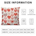 thumbnail image 5 of COMIO  Valentines Day Pillow Covers  Mother's Day Anniversary Decor Pillowcase Red Love Heart Decorative Valentines Throw Pillows Valentines Decor Outdoor Cushion Case, 5 of 5