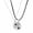 Silver, variant on Couple Necklace Magnetic Clavicle Chain Projection Pendant Jewelry Gift