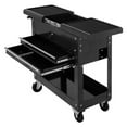 thumbnail image 3 of Topcobe Rolling Mechanics Tool Cart Slide Top Utility Storage Cabinet Organizer 2 Drawers, Multipurpose Organizer with Divided Slide-Out Storage Bins, 3 of 9