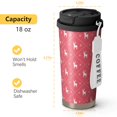 thumbnail image 5 of Christmas 18oz Double Drinking Coffee Mug – Vacuum Insulated Stainless Steel Travel Cup with Leakproof Lid, 316 Steel Thermos Tumbler for Hot & Cold Beverages, 5 of 7