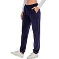 thumbnail image 7 of Winter Velour Tracksuit Outfits for Women 2 Piece Sweatsuits Velour Velvet Hoodie Jogger Tracksuit Set Sweatshirt & Sweatpants Activewear Track Suits Set Pink/Purple/Black/Blue Tracksuit, 7 of 7