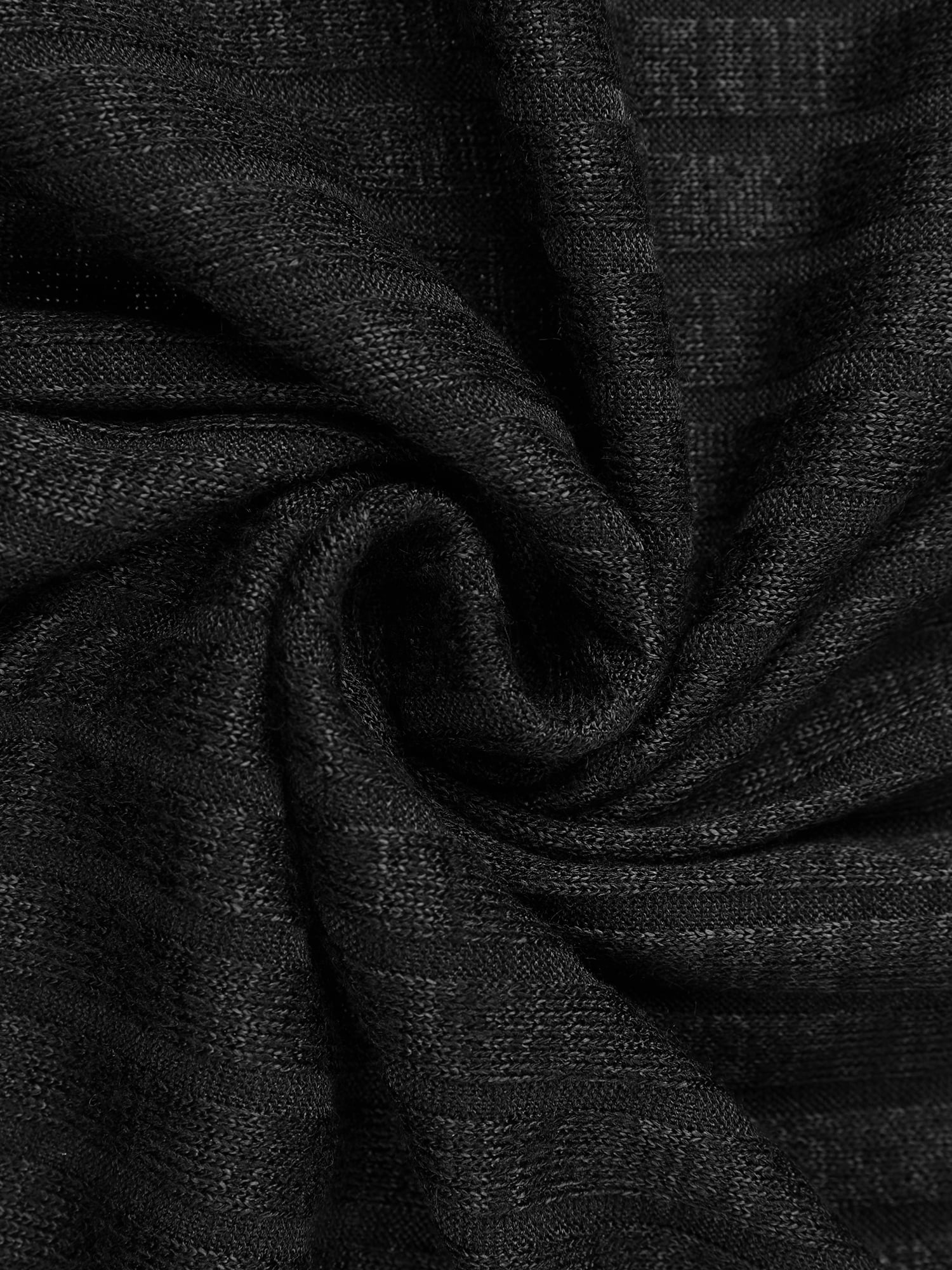 DARING DIVA Women's Nightgown Ribbed Knit Sleepshirt Short Sleeve Sleepwear 2XL Black