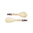 thumbnail image 1 of Hand-Carved Zebra Salad Tongs, 1 of 3