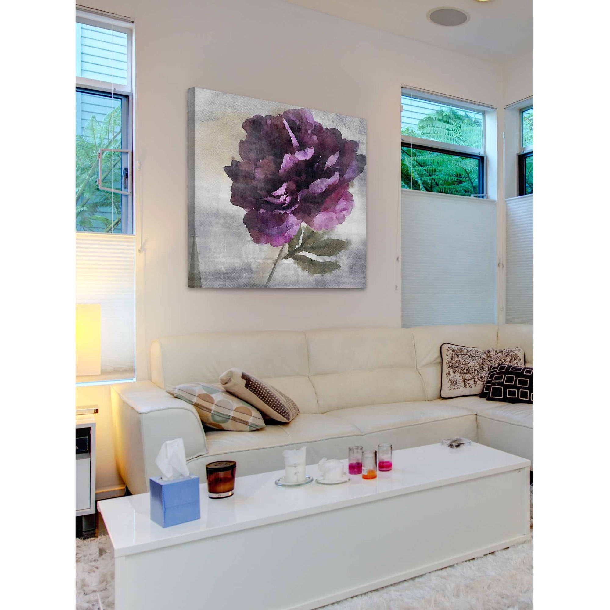 "Alone Flower" Painting Print on Wrapped Canvas