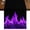 Purple, variant on Abstract Green Flame Burlap Cotton Table Runner 13x36 Inches Short, Flickering Fire Pattern Black Farmhouse Table Runners, Outdoor Dining Tablecloths Decor for Baby Shower/Party/Wedding