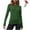 Green, variant on Mgmyaa Women's Layering Thermal Long Sleeve Round Neck Base Shirt with Socks Set Comfortable Stretch Lightweight Warm Undershirt