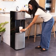 Primo Deluxe Bottom Load Black and Stainless Water Dispenser model 601392