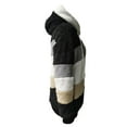 thumbnail image 5 of Eyicmarn Women Thermal Coat, Variegated Color Zipper Open Front Oversize Overcoat in 8 Colors, 5 of 6