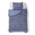 thumbnail image 4 of Mainstays Kids Light Purple Solid Plush Ribbed Corduroy Comforter Set, Twin, 2 Pieces, 4 of 8