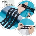 thumbnail image 4 of 5 Yards Polyester Ribbons with Alloy Buckle Button Tapes for Garment Accessories Black 46mm, 4 of 6