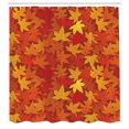 thumbnail image 2 of Ambesonne Orange Shower Curtain, Nature Designs, 69"Wx84"L, Burnt Orange, 2 of 4