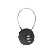 MELIVO Bike Lock,5.31" Bike Locks,Cable Bicycle Lock Scooter Locks Anti Theft,Black