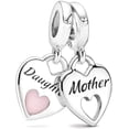 thumbnail image 1 of Abalorio Charm Dije 100% plata de ley 925 Daughter Mother, Mamá e Hija, 1 of 2