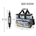 thumbnail image 3 of FORMRS Insulated Cooler Bag 24 Cans Capacity Soft Leakproof Lunch Box with Side Pockets, Winter Mountain, 3 of 7