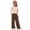 Coffee, variant on KVPLBQFD Girls 2 Piece Long Sleeve Fitted Basic Tees Wide Leg Pant Outfits Kids Fall Fashion School Outfits Teens Y2k Sports Clothes 2026
