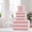 Pink, variant on Elegant Choise 3/9 Pieces Candy Fleece Towel Set - Ultra Soft Bath, Hand & Face Towels in 4 Colors | Quick-Dry & Luxurious
