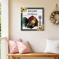thumbnail image 5 of Canvas Wall Art Welcome To Our Farmhouse Canvas Art Print Barn Chicken Sunflower Wood Grain Pictures Wall Decor for Living Room Bedroom Artwork Decorations Stretched Framed Ready to Hang 10"x10", 5 of 9