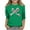 Green, variant on Girls' Bow Print Valentine's Day T-shirt 3/4 Sleeve Crew Neck Shirt Casual Loose Graphic Tee (3-14 Years)