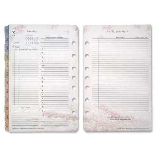 Franklin Covey 35438 Blooms Garden Design Planner Refill Daily 4.25