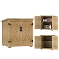 thumbnail image 1 of Outsunny Armoire de Rangement Extérieure en Bois Remise de Rempotage avec Tablette Ajustable, 1 of 10