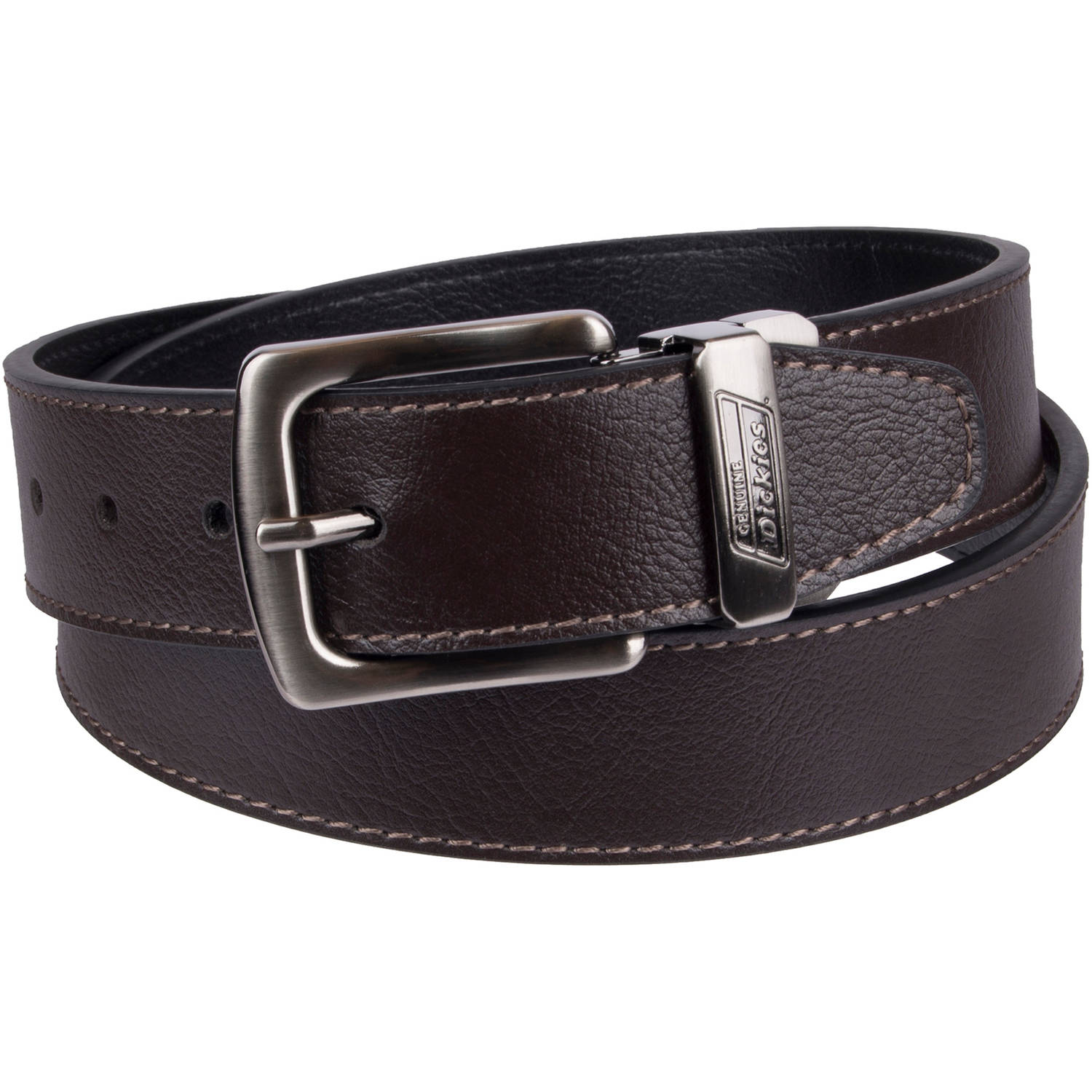 Faded Glory Men's Leather Double Grommet Reversible Belt