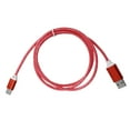 thumbnail image 4 of Câble de Charge USB vers TypeC Lumière LED s'Écoute Rapide Câble de Charge USB C Rouge, 4 of 7