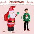 thumbnail image 6 of Firstness 4ft RC Christmas Blow Ups Santa Claus, LED Lights & Sounds, Christmas Inflatables for Yard & Home Decor, 6 of 11