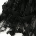 thumbnail image 4 of SWSMCLT Women's Tutu Skirt Pleated Ruffle Tulle Skirt Long Mesh Halloween Fall Skirt Black One Size, 4 of 5