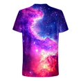 thumbnail image 4 of Idoravan Fashion Shirts for Men 2025 Mens Graphic T Shirts under $10.00 Men's Casual Sky Printed Round Neck Short Sleeved T-shirt Top, 4 of 5
