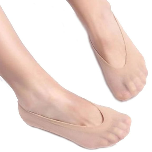10 Pairs Women Ultra Thin Sheer No Show Socks Non Slip Invisible Liner Socks Summer Breathable Low Cut Footies for Flats High Heels Complexion One Size