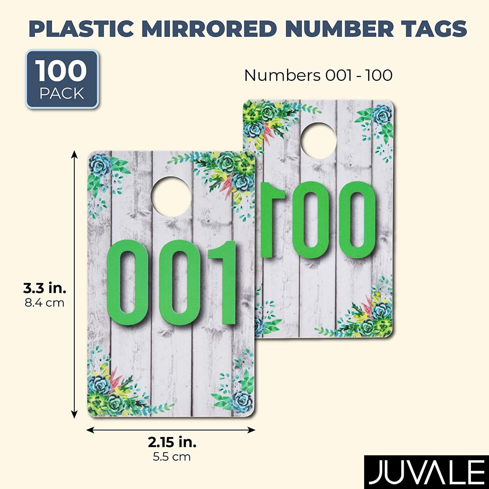 100 Live Plastic Tags Normal and Reverse Mirror Image Numbers Reusable HA for sale online 